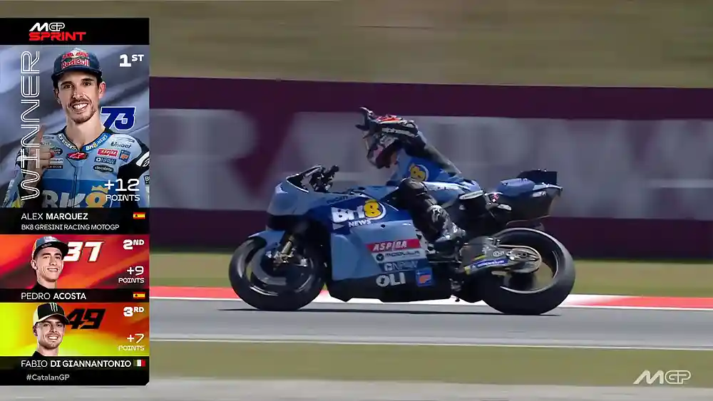 Hasil Sprint Race MotoGP Catalunya 2026 1 Hasil Sprint Race MotoGP Catalunya 2026