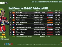 Hasil Warm Up MotoGP Catalunya 2026