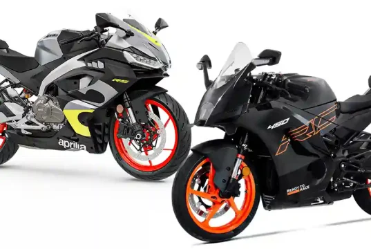 KTM RC 450 vs Aprilia RS 457