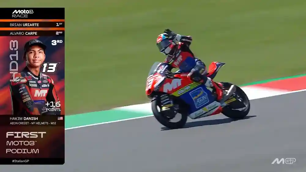 Klasemen Usai Race Moto3 Italia 2026 - Hakim Danish