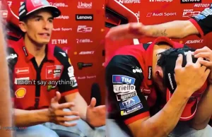 Marc Marquez Menangis Tersedu di Depan Staf