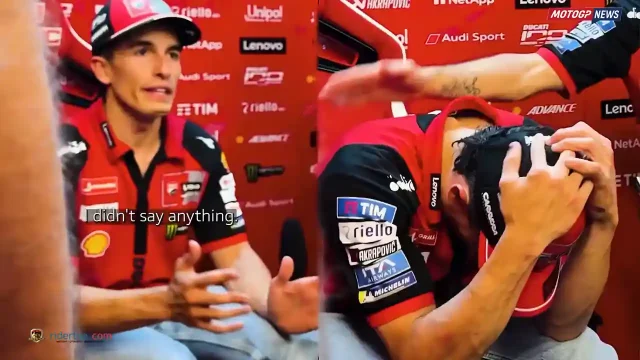 Marc Marquez Menangis Tersedu di Depan Staf