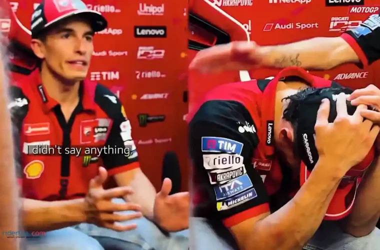 Marc Marquez Menangis Tersedu di Depan Staf