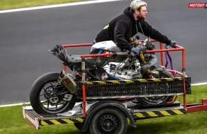 Motor Danilo Petrucci - Crash
