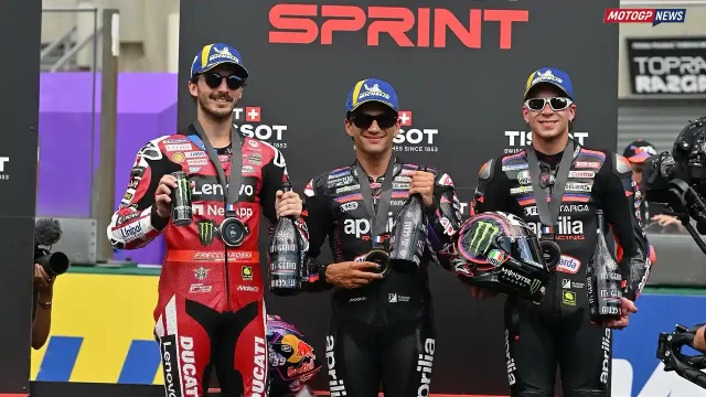 Pecco Bagnaia - Jorge Martin - Marco Bezzecchi - Prancis Sprint 2026