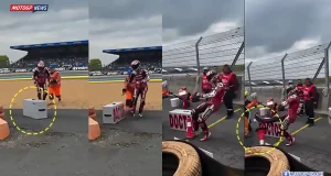 Pecco Bagnaia Marah Besar Tendang Apa Saja Usai Crash di Le Mans