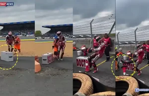 Pecco Bagnaia Marah Besar Tendang Apa Saja Usai Crash di Le Mans