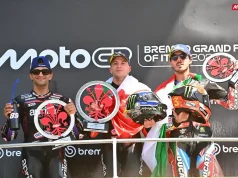 Podium MotoGP Italia 2026 - Marco Bezzecchi - Jorge Martin - Pecco Bagnaia