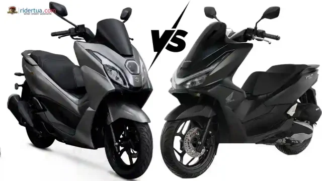 Suzuki Burgman 150 vs Honda PCX160 Suzuki Burgman 150 vs Honda PCX160