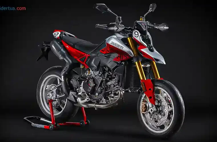 Supermoto Spesial Ducati Hypermotard V2 SP 100 Terinspirasi dari Motor Balap Ketahanan Legend