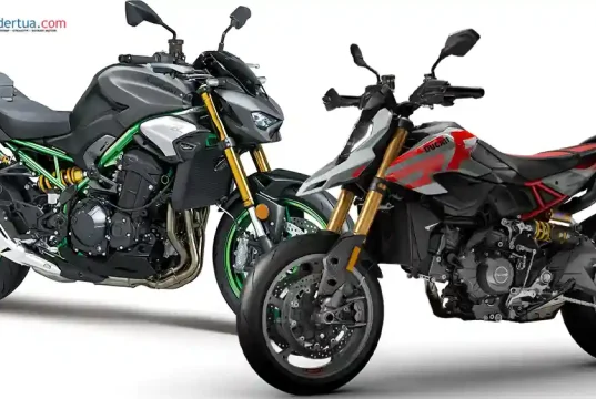 Ducati Hypermotard V2 SP vs Kawasaki Z900 SE ABS