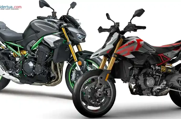 Ducati Hypermotard V2 SP vs Kawasaki Z900 SE ABS