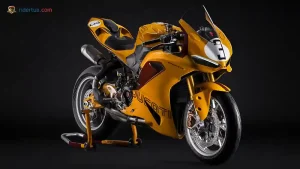 Versi Spesial Ducati Panigale V2 S 100 Konsep Balap Klasik Masuk ke Motor Modern!