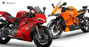 Ducati Panigale V2 S vs KTM 990 RC R