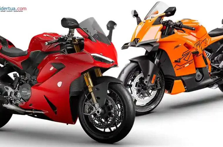 Ducati Panigale V2 S vs KTM 990 RC R
