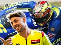Fabio di Giannantonio: Di Balapan Berikutnya Saya akan Pakai Helm ‘Medali Kayu’ Milik Valentino Rossi yang Dipakainya di Mugello 2004 Fabio Di Giannantonio- Valentino Rossi Wood Helmet