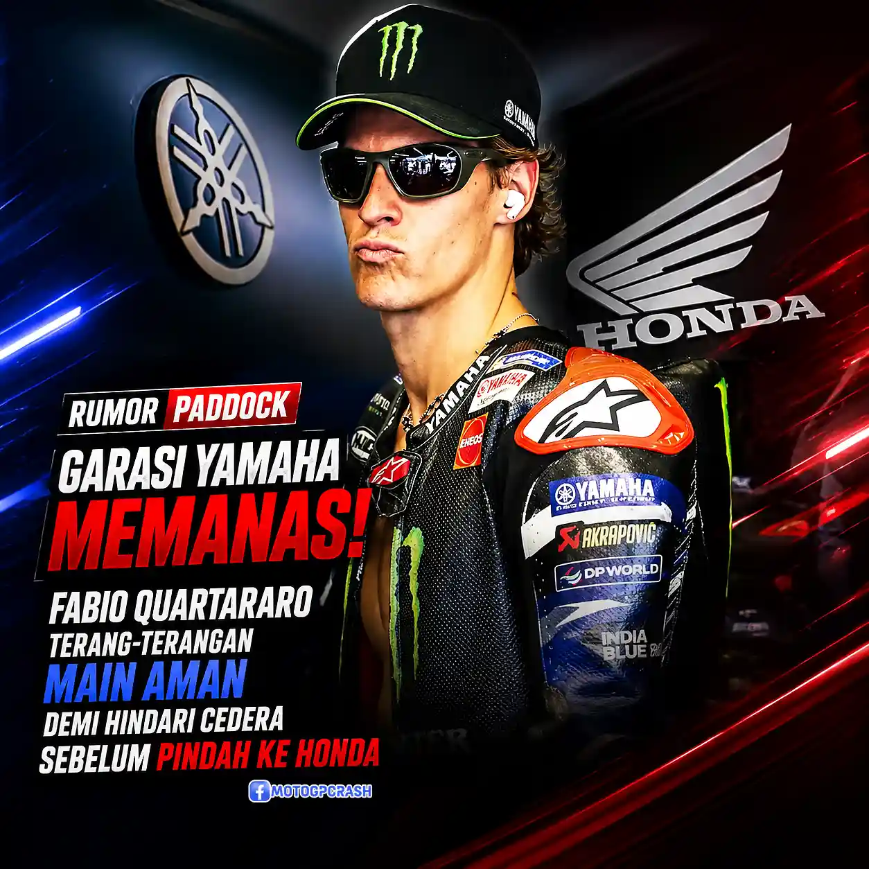 Garasi Yamaha Memanas Fabio Quartararo Terang-terangan Main Aman demi Hindari Cedera Sebelum Pindah ke Honda