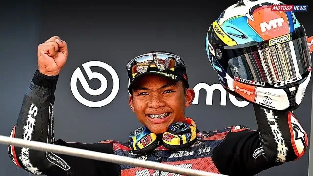 Hakim Danish Hakim Danish menang Race Moto3 Ceko 2026