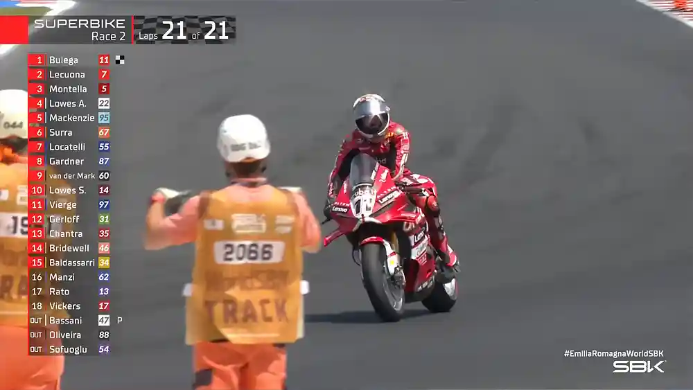 Hasil Race 2 WSBK Misano - Emilia Romagna 2026: Nicolo Bulega Sapu Bersih Akhir Pekan! 1 Hasil Race 2 WSBK Misano - Emilia Romagna 2026