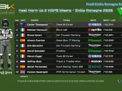Hasil Warm Up 2 WSPB Misano - Emilia Romagna 2026