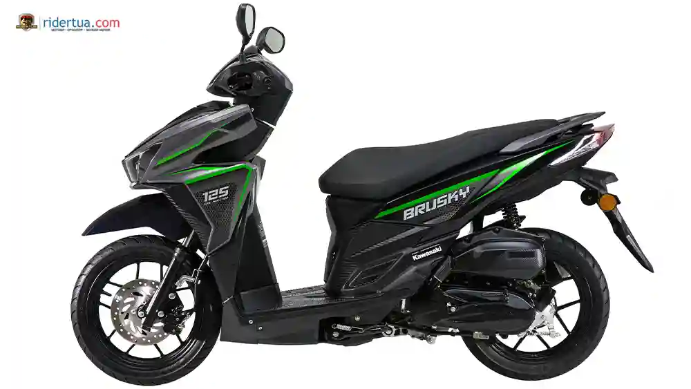 Akhirnya Kawasaki Modenas Brusky 125 Ada di Indonesia, Matik Pertama Geng Ijo Ini? 2 Kawasaki, Modenas, Brusky 125, Kawasaki Modenas Brusky 125, Modenas Brusky 125, motor matik