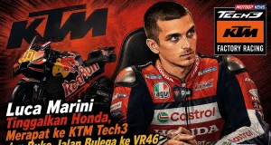 Luca Marini Tinggalkan Honda, Merapat ke KTM Tech3 dan Buka Jalan Bulega ke VR46