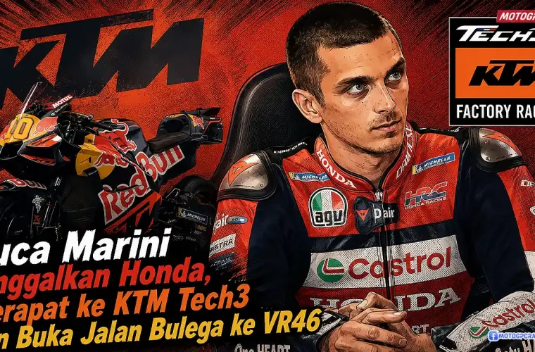 Luca Marini Tinggalkan Honda, Merapat ke KTM Tech3 dan Buka Jalan Bulega ke VR46
