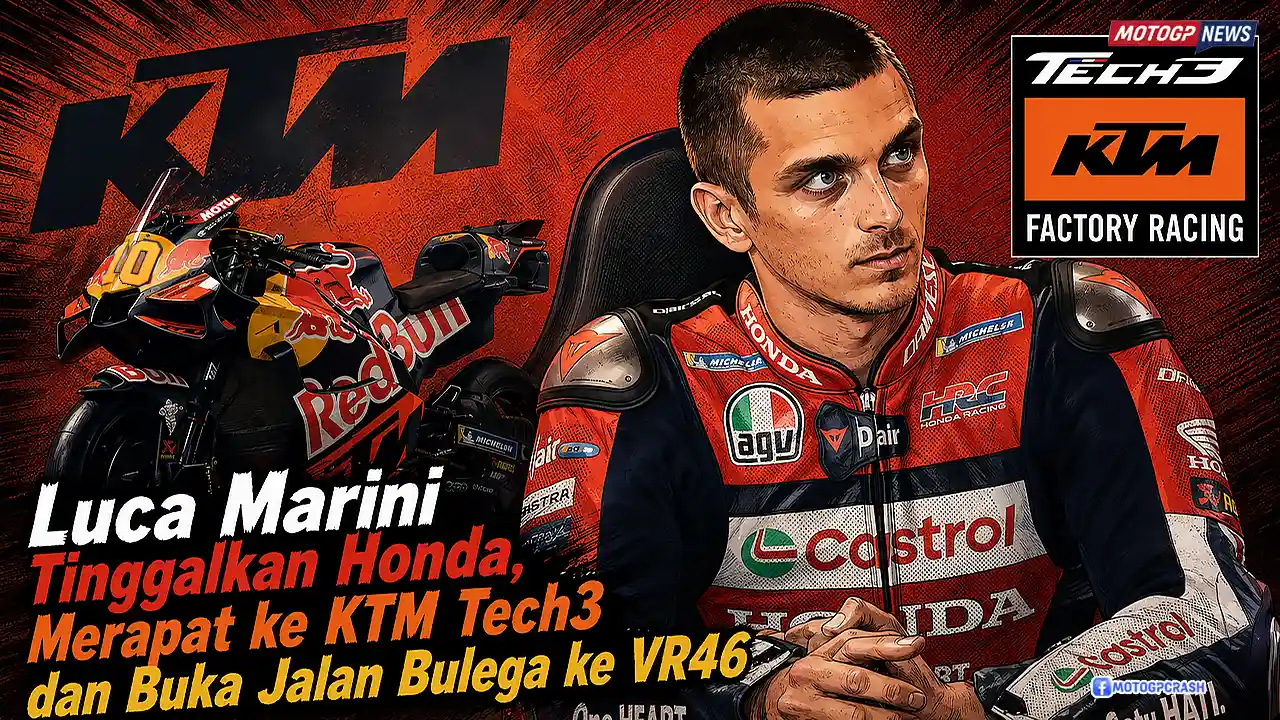 Luca Marini Tinggalkan Honda, Merapat ke KTM Tech3 dan Buka Jalan Bulega ke VR46