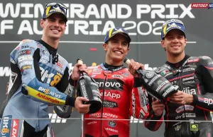 Marc Marquez - Marco Bezzecchi - Fermin Aldeguer