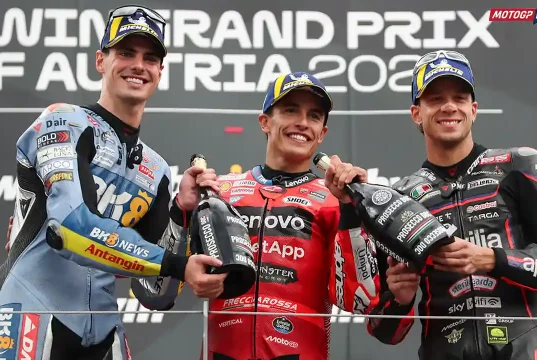 Marc Marquez - Marco Bezzecchi - Fermin Aldeguer