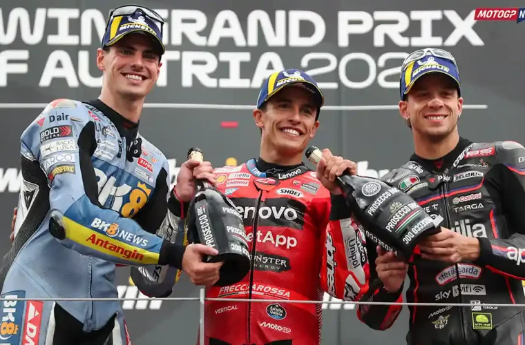 Marc Marquez - Marco Bezzecchi - Fermin Aldeguer