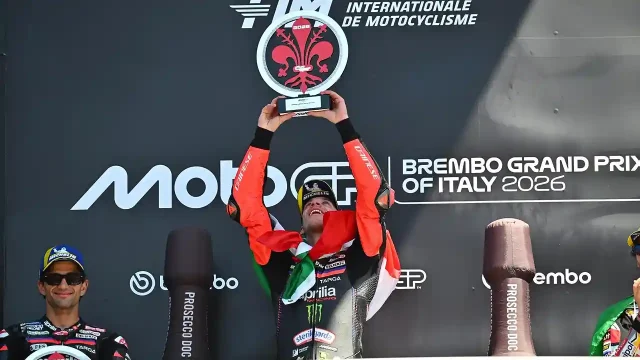 Marco Bezzecchi Menang di Mugello 2026, Podium Mugello 2026