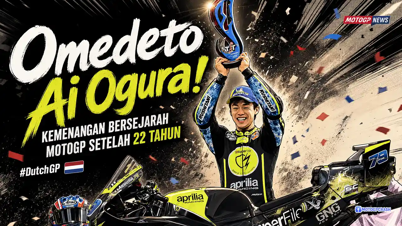 'Omedeto' Ai Ogura Kemenangan Bersejarah MotoGP Setelah 22 Tahun