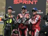 Pecco Bagnaia - Ai Ogura - Marc Marquez - Podium Sprint MotoGP Ceko 2026 di Brno