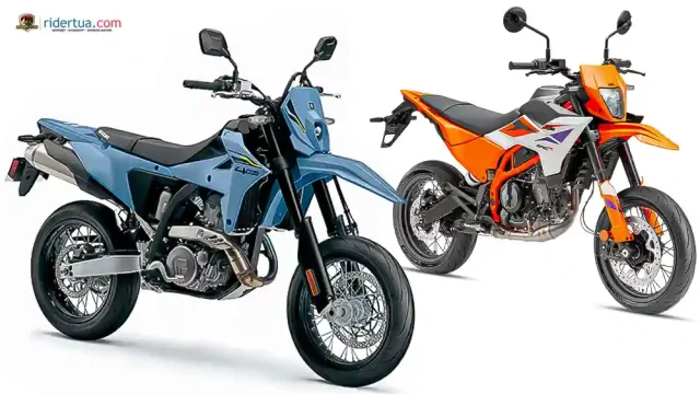 Suzuki DR-Z4SM vs KTM 390 SMC R Suzuki DR-Z4SM vs KTM 390 SMC R