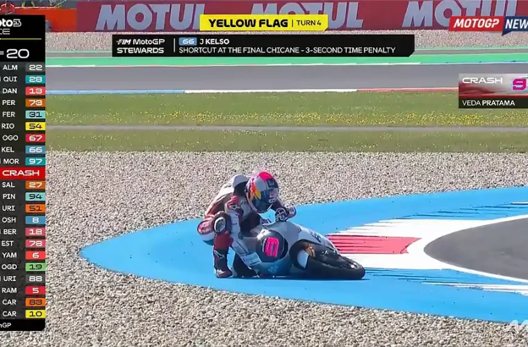 Veda Pratama Crash Moto3 Belanda
