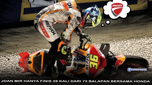 Joan Mir Hanya Finis 28 Kali dari 73 Balapan Bersama Honda, Tapi Malah dapat Motor Ducati