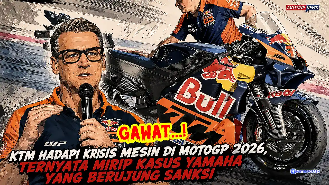 Gawat! KTM Hadapi Krisis Mesin di MotoGP 2026, Ternyata Mirip Kasus Yamaha yang Berujung Sanksi 7 KTM Hadapi Krisis Mesin di MotoGP 2026, Ternyata Mirip Kasus Yamaha yang Berujung Sanksi