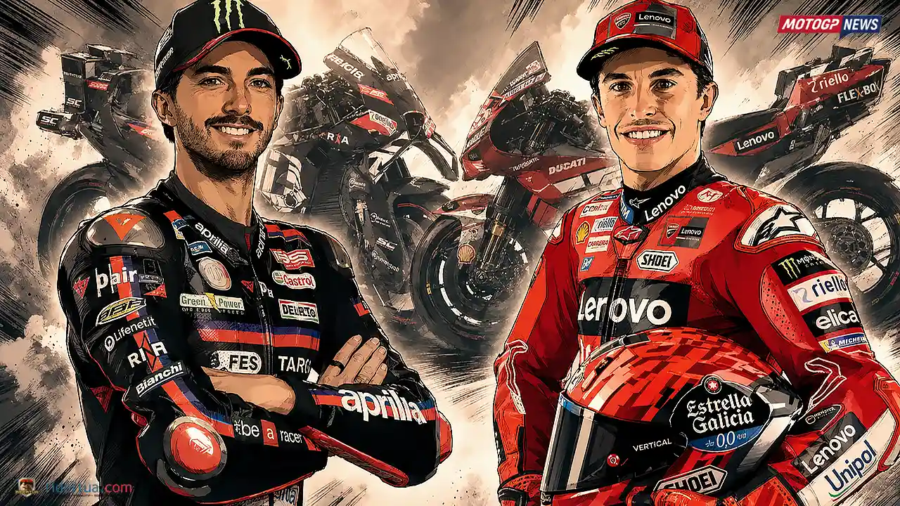 Pecco Bagnaia Disebut 'Disabotase' di Ducati, Jadi 'Anak Tiri' dan Aprilia Bisa Jadi Awal Kebangkitan 8 Pecco Bagnaia (Aprilia) Vs Marc Marquez (Ducati)