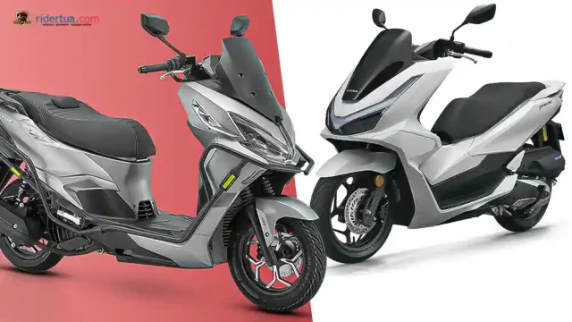 QJMotor FLY 150 vs Honda PCX160 QJMotor FLY 150 vs Honda PCX160