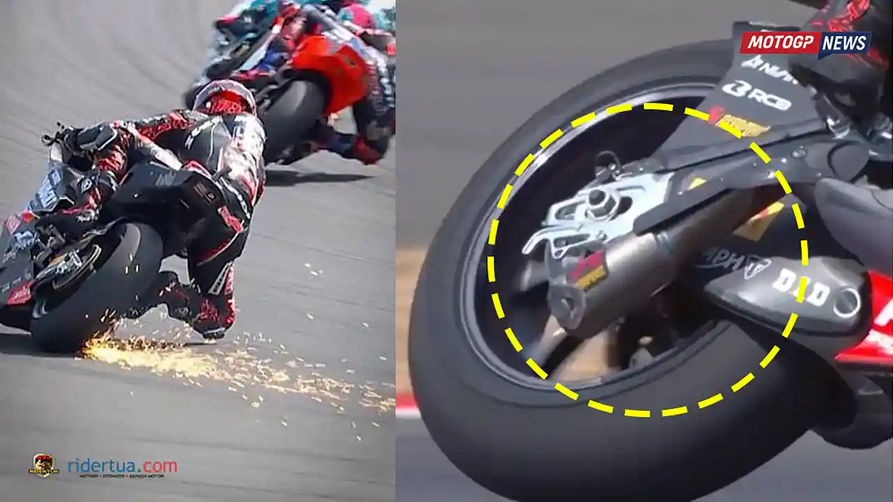 Sudah Berdiri Merayakan, Ternyata Balapan Belum Selesai! Manu Gonzalez Alami Momen Paling Konyol di Silverstone 1 Exhaust Manu Gonzalez Rusak saat selebrasi lebih awal di Moto2 Inggris 2026