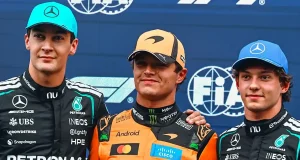 George Russell - Lando Norris - Kimi Antonelli