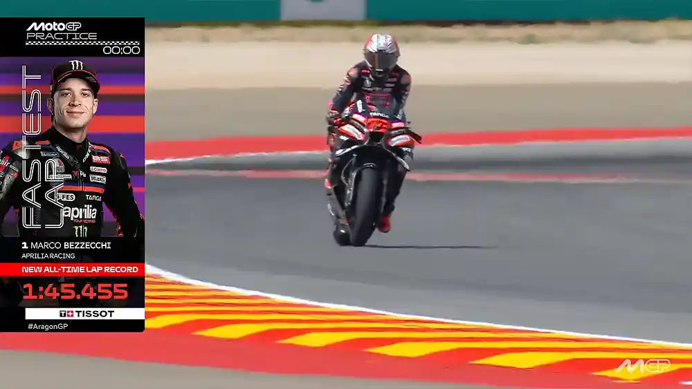 Hasil Practice MotoGP Aragon 2026: Rekor Marquez Tumbang, Bezzecchi Tercepat 1 Hasil Practice MotoGP Aragon 2026