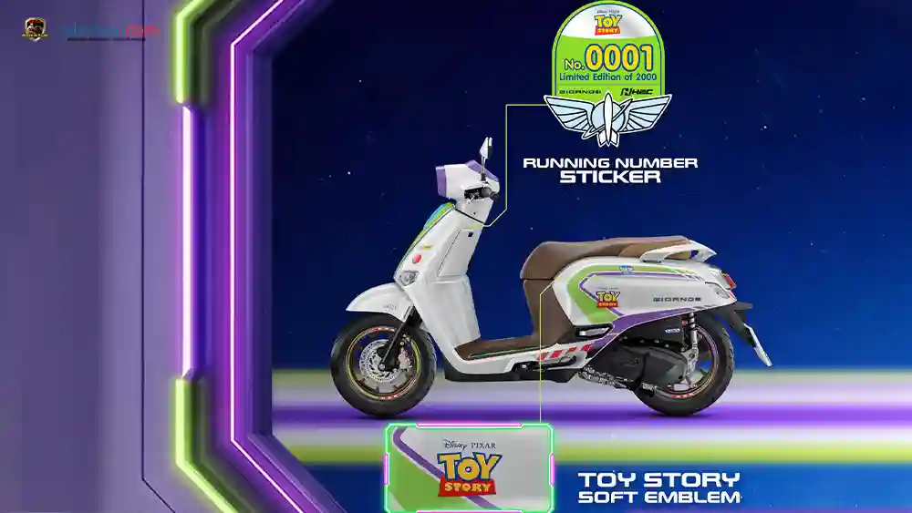 Honda Giorno+ Buzz Lightyear Limited Edition Skutik Retro Modern Versi Toy Story! 1 Honda, Giorno+, Buzz Lightyear, Honda Giorno+, Honda Giorno+ Buzz Lightyear, edisi spesial, skutik