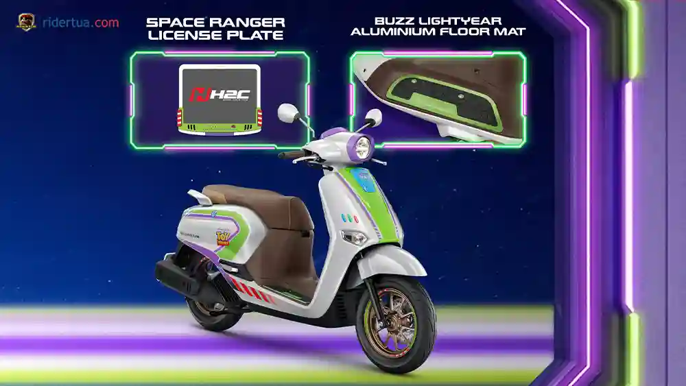Honda Giorno+ Buzz Lightyear Limited Edition Skutik Retro Modern Versi Toy Story! 3 Honda, Giorno+, Buzz Lightyear, Honda Giorno+, Honda Giorno+ Buzz Lightyear, edisi spesial, skutik