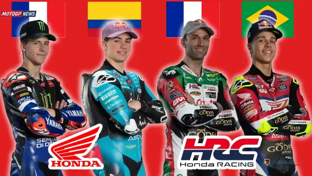 Honda Rider - Fabio Quartararo - David Alonso - Johann Zarco - Diogo Moreira Honda Rider - Fabio Quartararo - David Alonso - Johann Zarco - Diogo Moreira