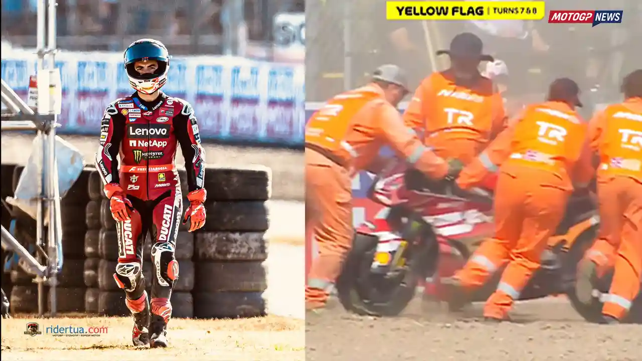 Pecco Bagnaia Akui Tidak Pernah Merasakan Adanya Grip di Motor Ducati Musim Ini 1 Pecco Bagnaia - Crash