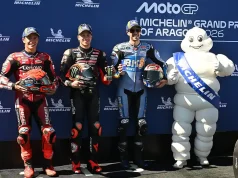 Marco Bezzecchi Ungkap Kesalahannya yang Membuatnya Disalip Marc dan Alex Marquez di Tikungan Pertama Podium Sprint Aragon 2026 - Marc Marquez - Alex Marquez - Marco Bezzecchi