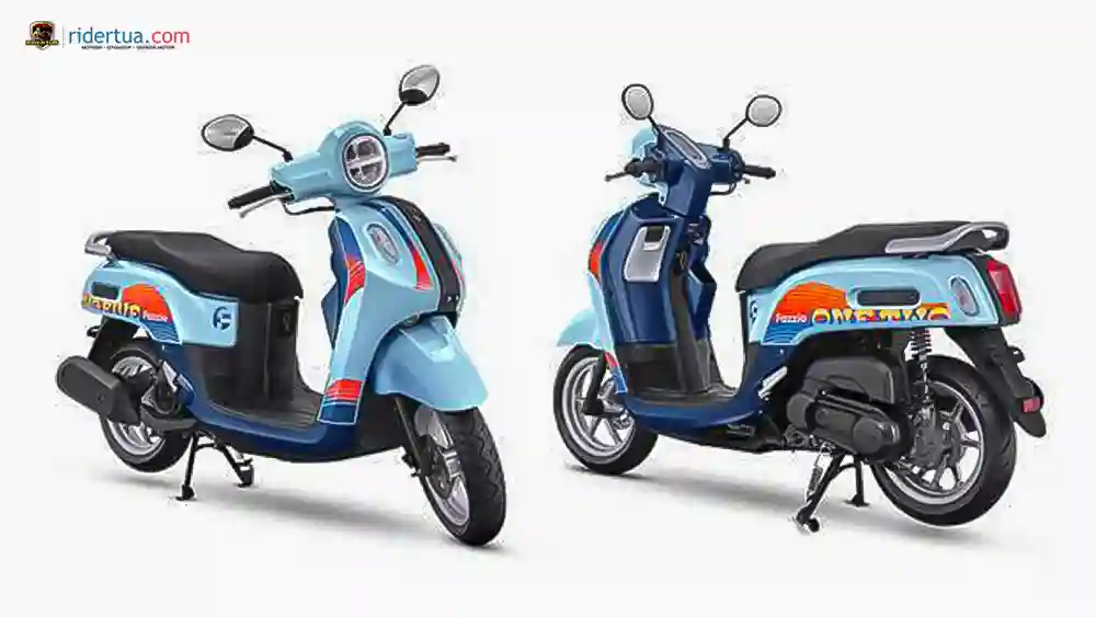 Yamaha, Fazzio, Special Edition, Yamaha Fazzio, Yamaha Fazzio Special Edition Sunset Blue, skutik, skutik retro modern