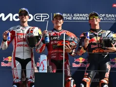 Misano Dikuasai Rider Spanyol Tapi, Alex Marquez: Ini Saya Persembahkan untuk Marco Simoncelli Alex Marquez - Marc Marquez - Pedro Acosta - Podium Misano